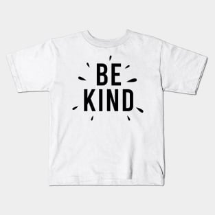 Be Kind Typography Design Kids T-Shirt